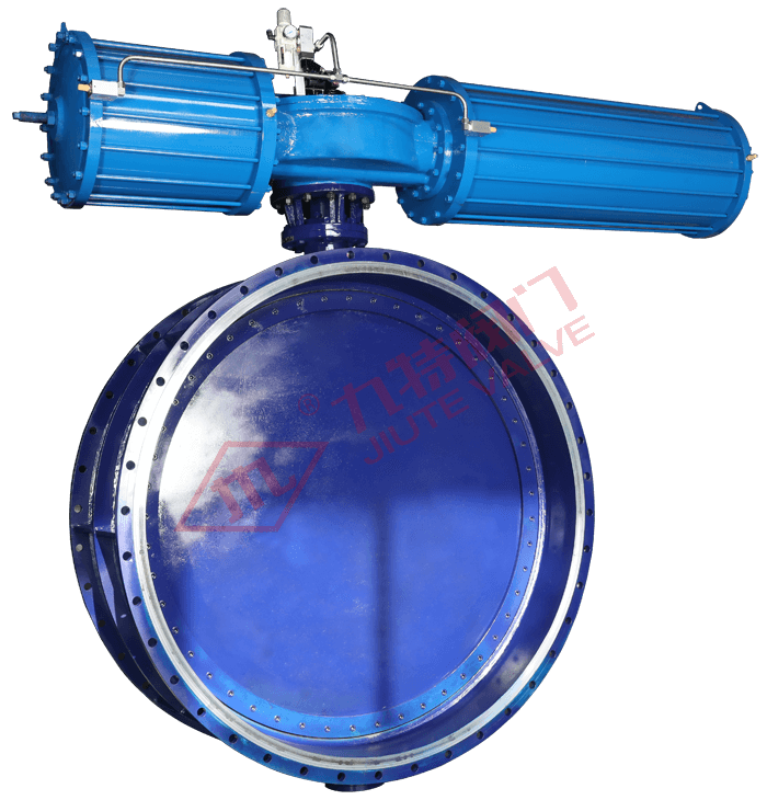 大口径气动法兰蝶阀
